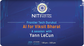 Frontier Tech Gurukul: Al for Viksit Bharat- A session with Yann LeCun held on 25th October 2024