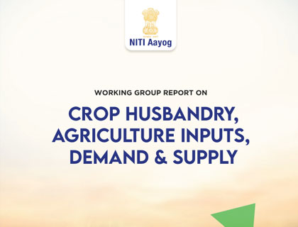 Working Group Report on Crop Husbandry, Agriculture Inputs, Demand & Supply